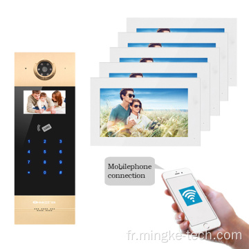 Immeuble d&#39;appartements Dohone Doorbell IP Screen Video